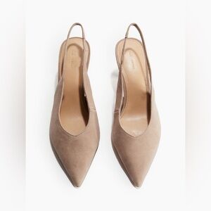 H&M Suede Slingback Pumps - NWT Size 7 bought